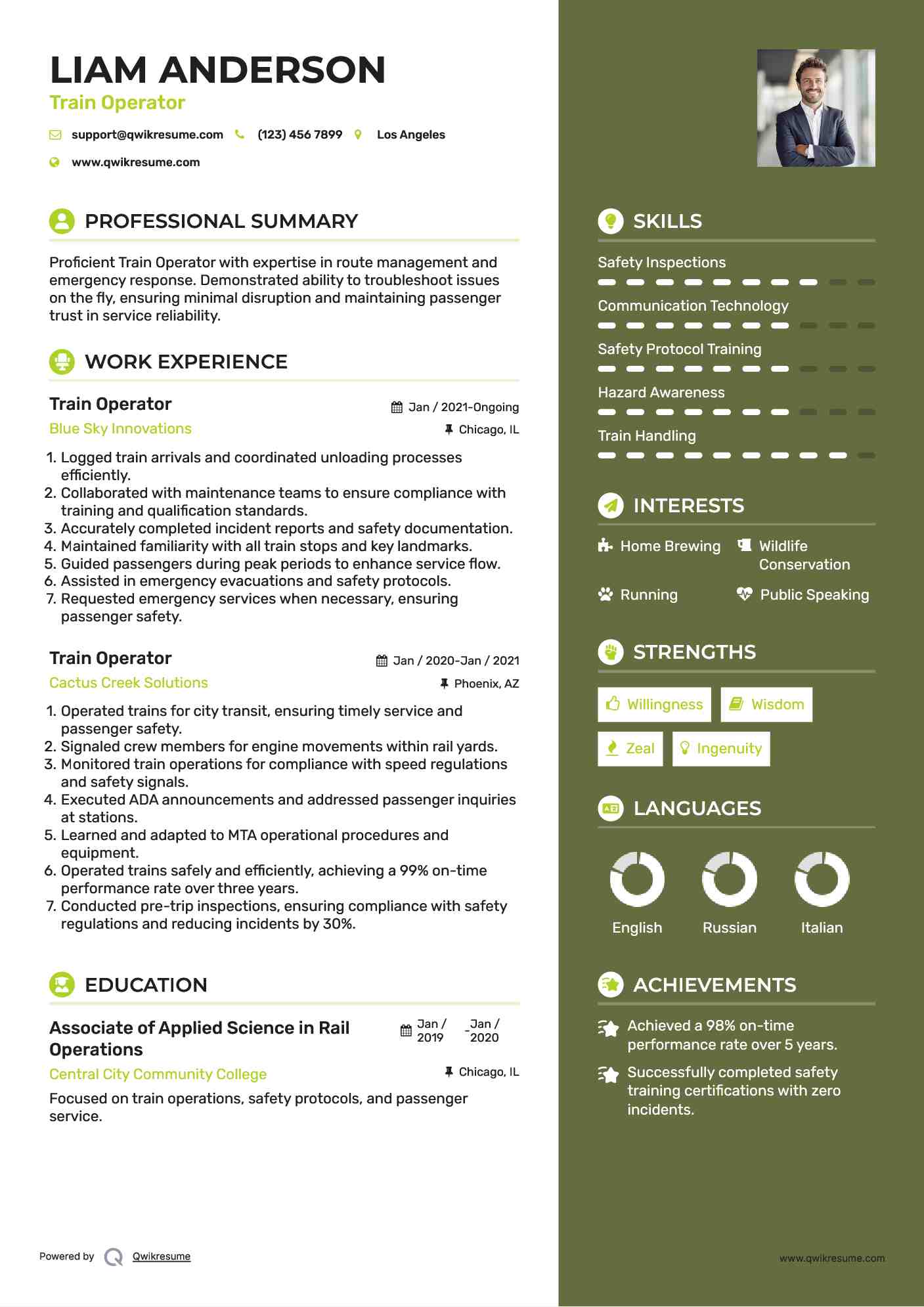 write to the train operator or apply online